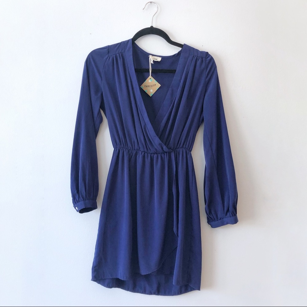 Navy Blue Tobi Mini Dress | Size Small